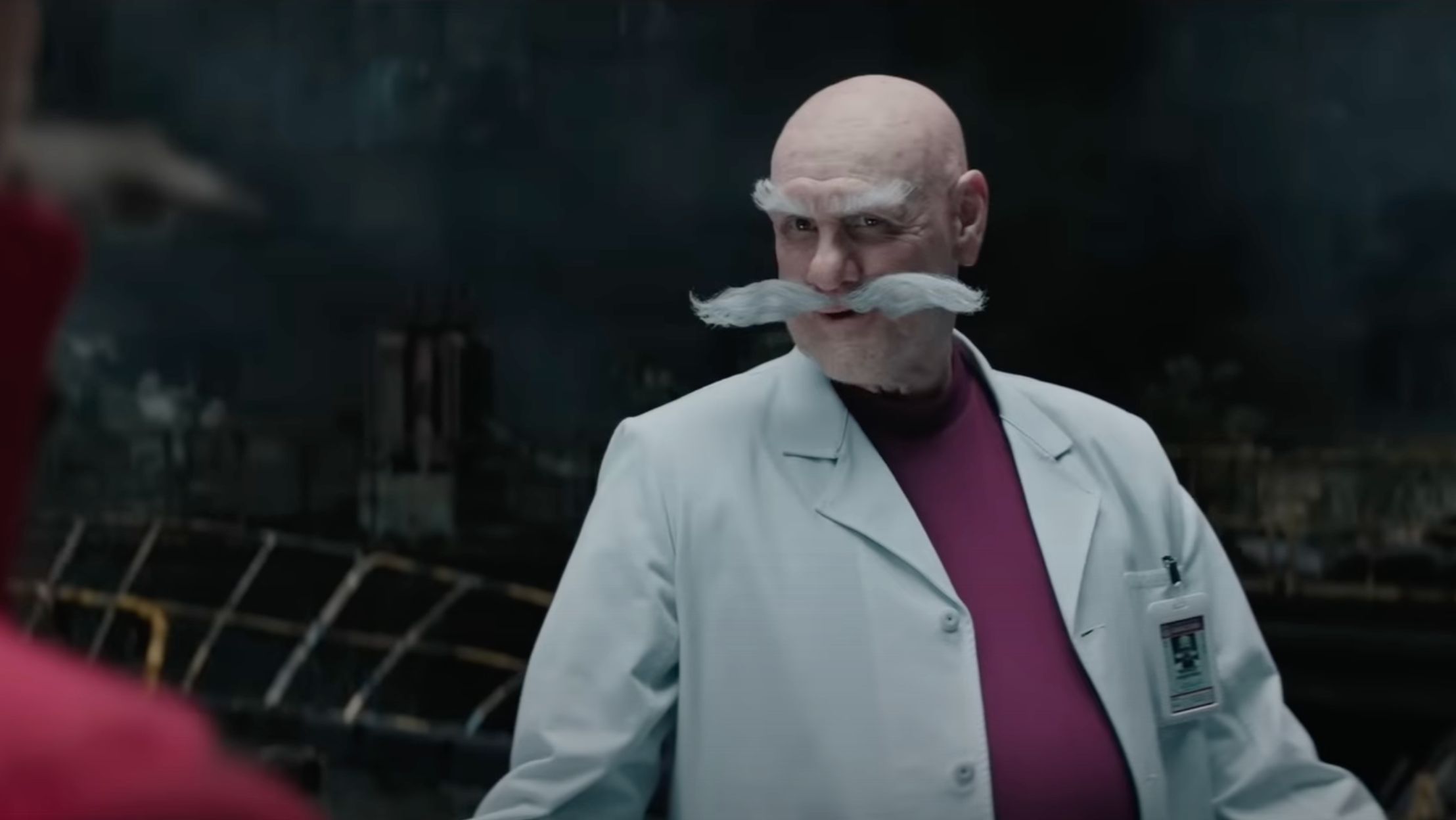 Jim Carrey as Gerald Robotnik (Image via YouTube/@SonictheHedgehog)