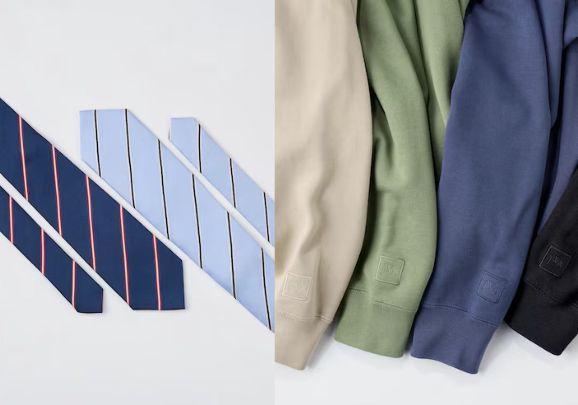 Hoodie and tie (Image via UNIQLO)