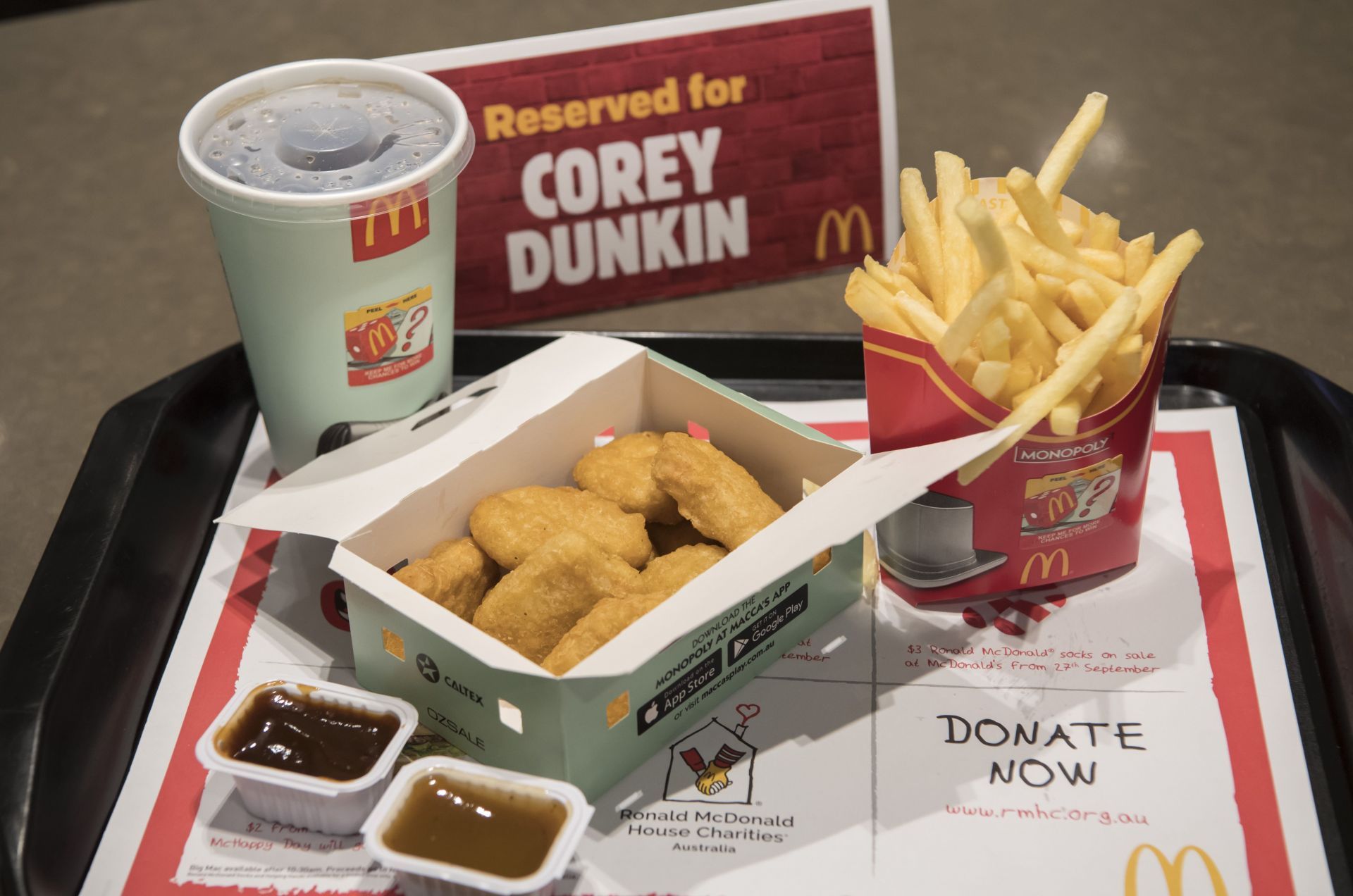 Dozens Gather To Watch McDonald&#039;s Fan Eat Chicken Nuggets - Source: Getty