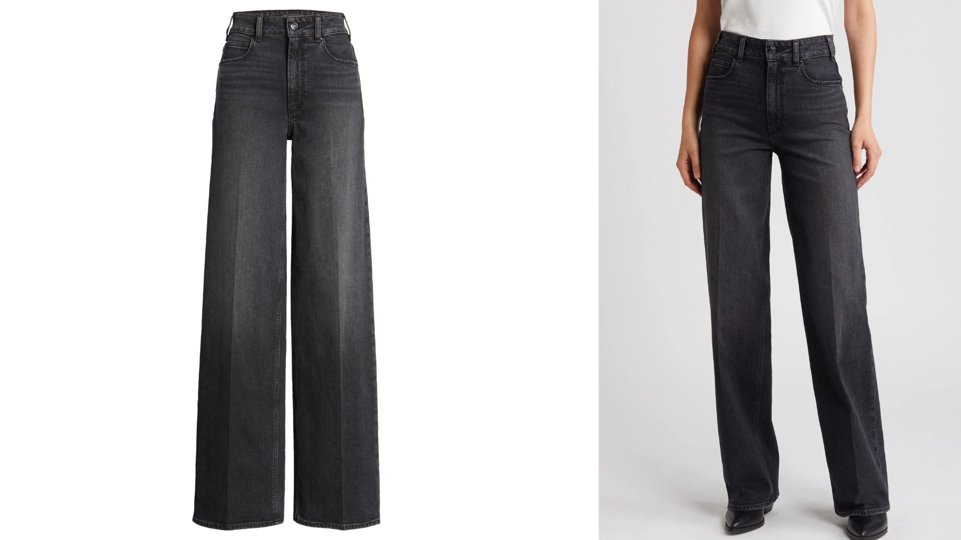 Sasha High Waist Column Straight Leg Jeans (Image via Nordstrom)