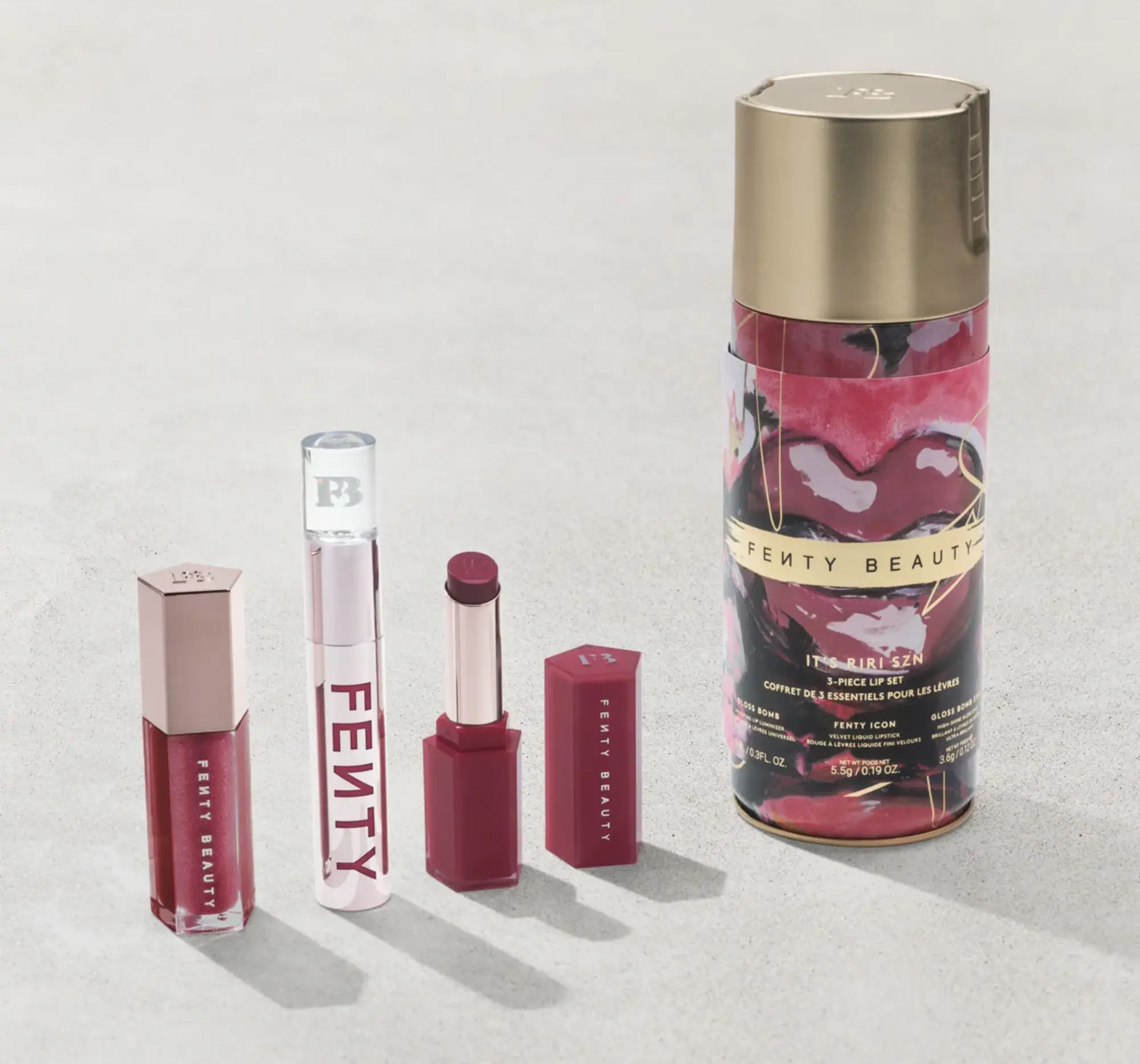 $23 off on a 3-piece lip set (Image via Fenty Beauty)