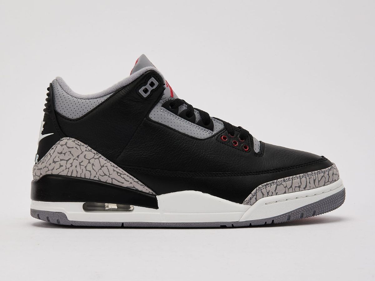 Air Jordan 3 Retro &quot;Black Cement&quot; (Image via DTLR)