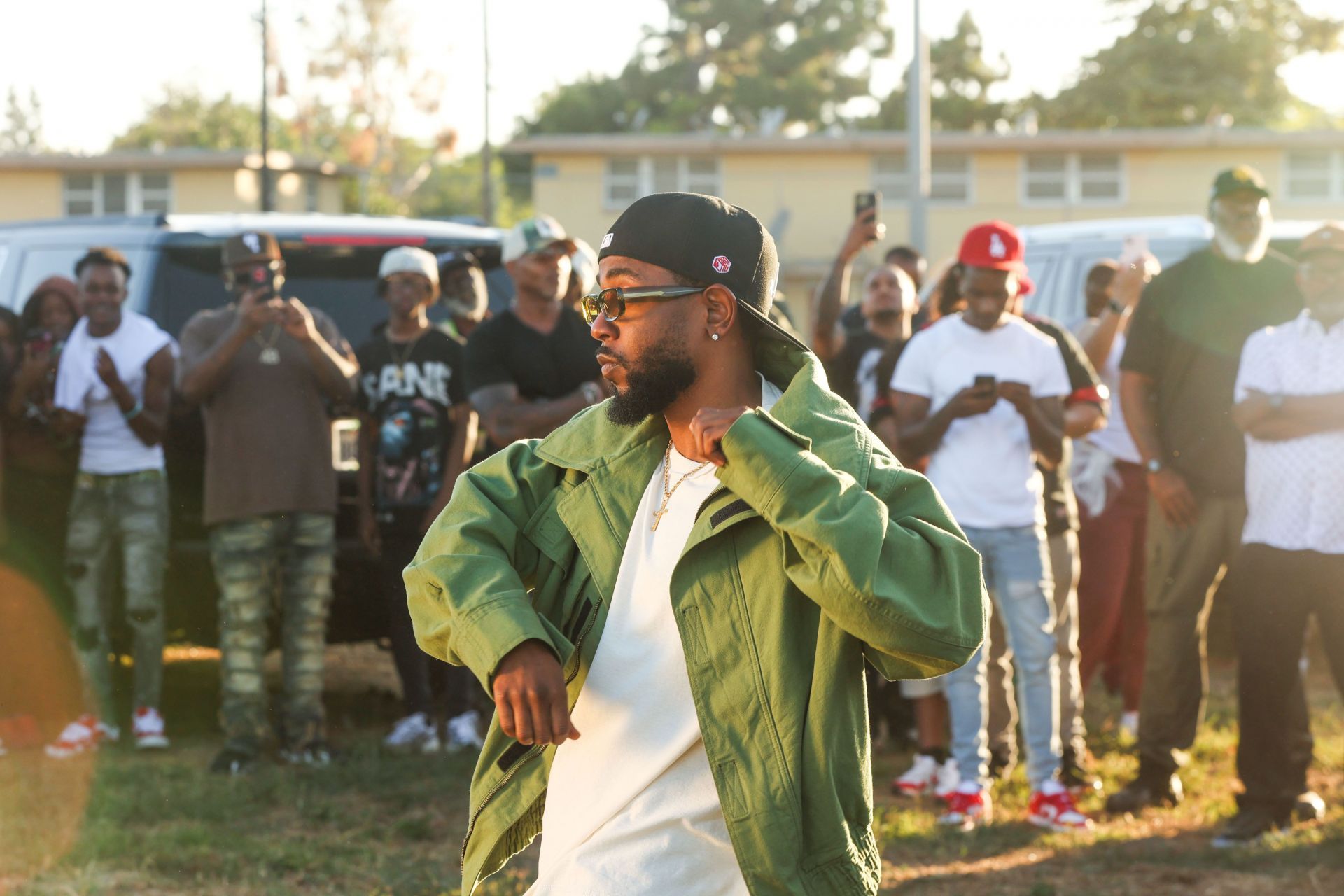 Kendrick Lamar music video shoot for &quot;Not Like Us&quot; - Source: Getty