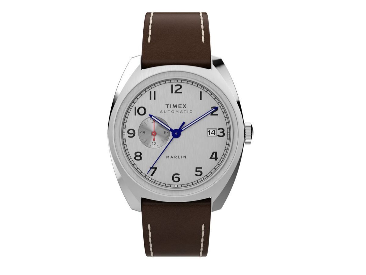 Marlin&reg; Sub-Dial Automatic 39mm Leather Strap Watch (image via Timex)