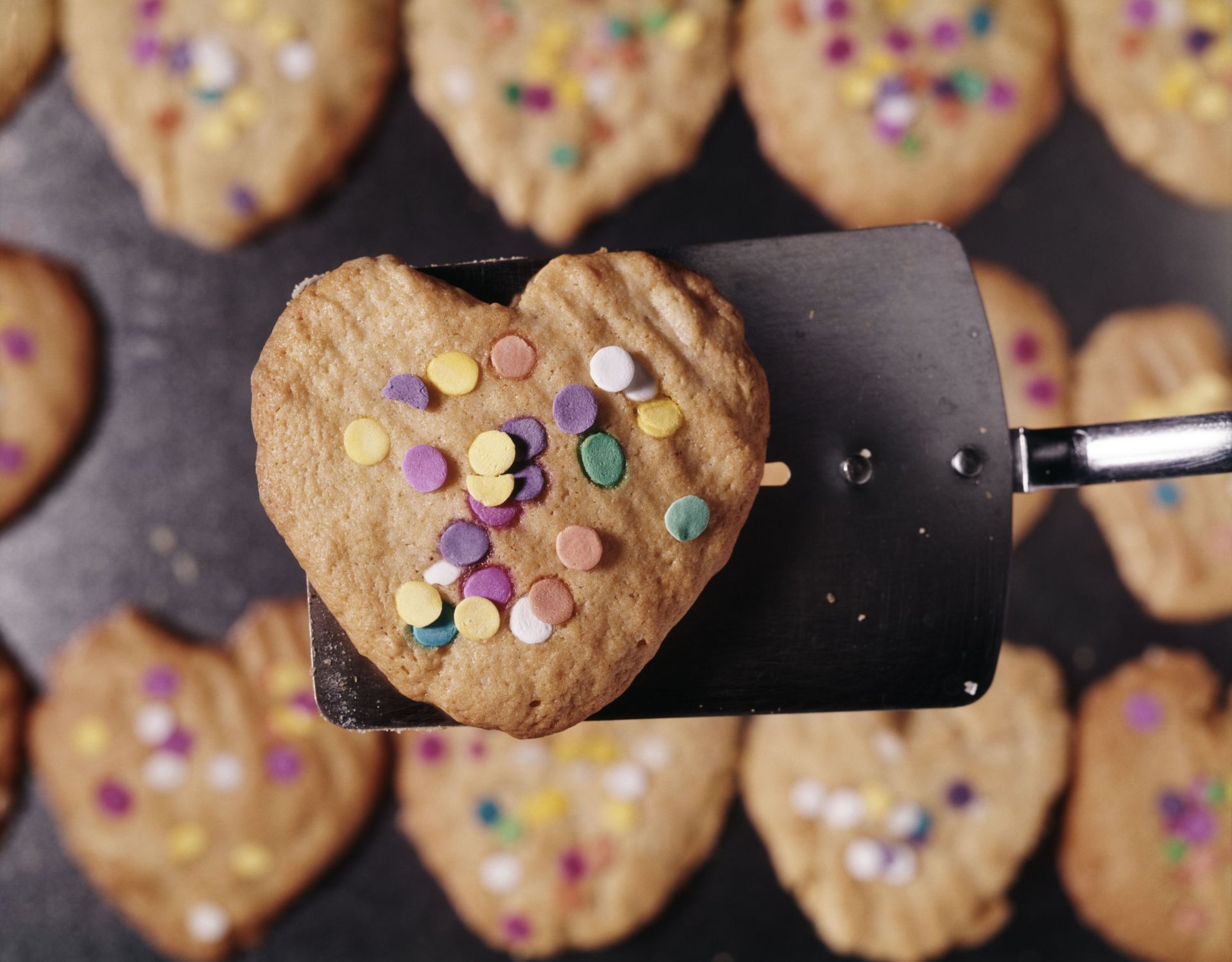 1980s Heart-Shaped Baked Cookies - Source: Getty