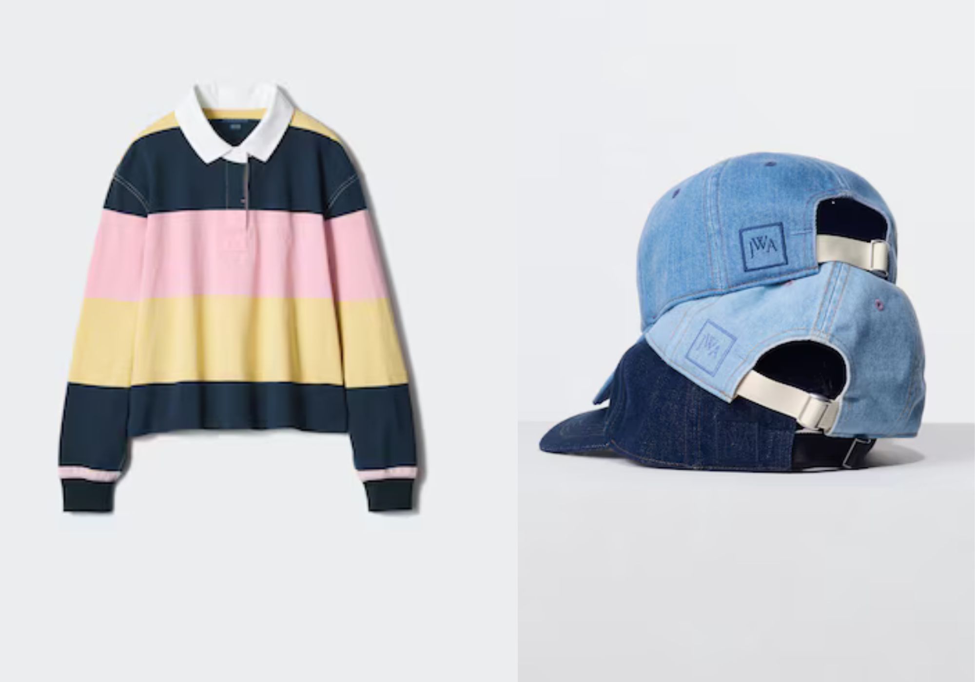 Boxy polo shirt and cap (Image via UNIQLO)