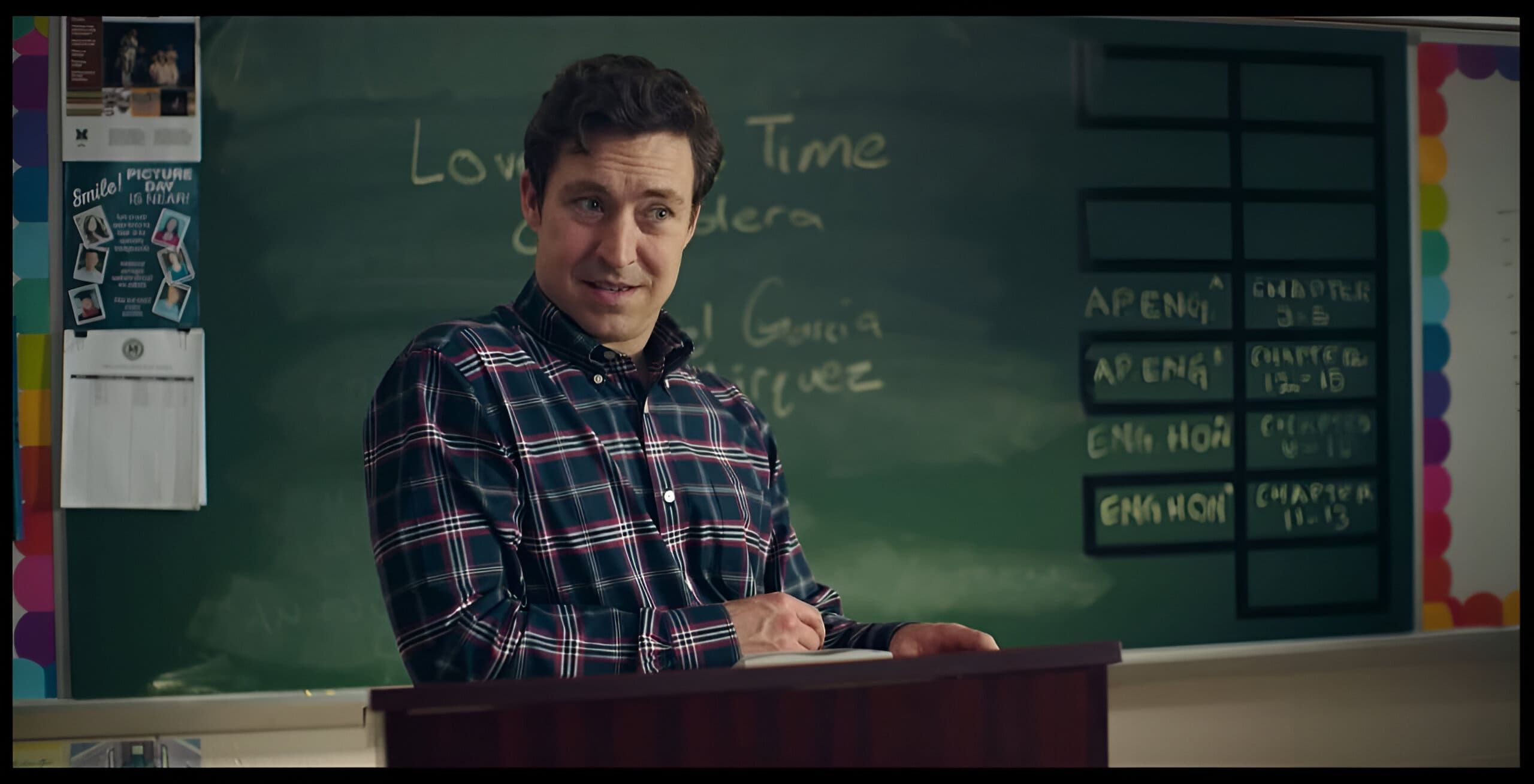 Brian Jordan Alvarez performing his role as Evan Marquez in English Teacher (Image via FX network)