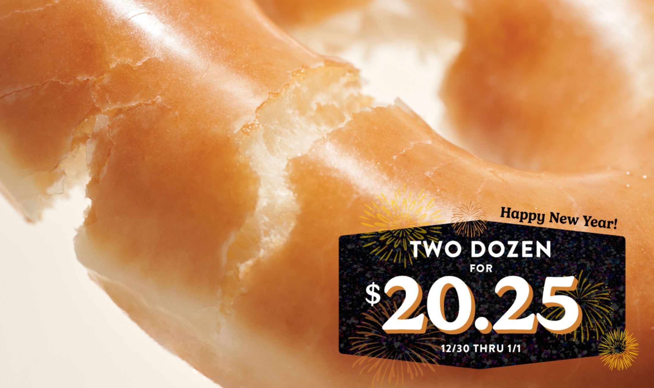 Krispy Kreme New Year offer (Image via Krispy Kreme)