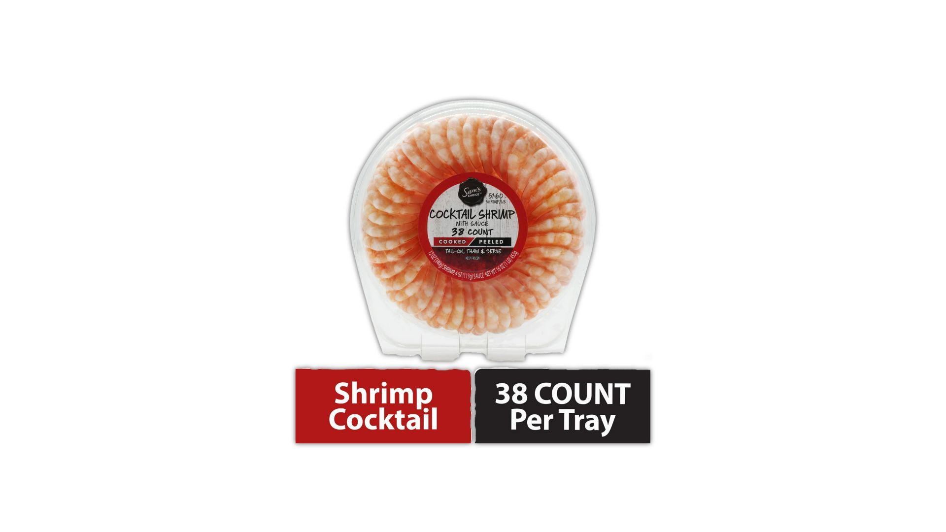 Sam&rsquo;s Choice Premium Cooked Shrimp Cocktail Ring (Image via Walmart)