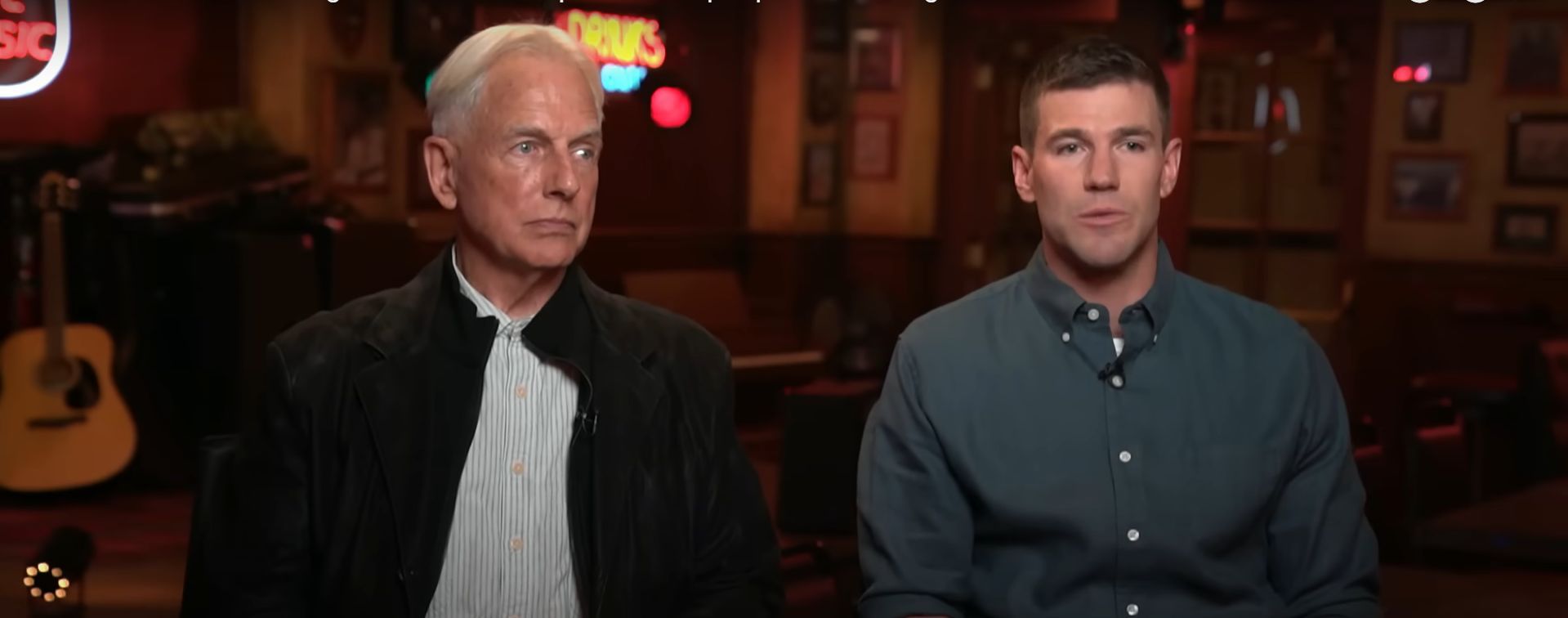 Mark Harmon and Austin Stowell (Image via CBS Mornings)