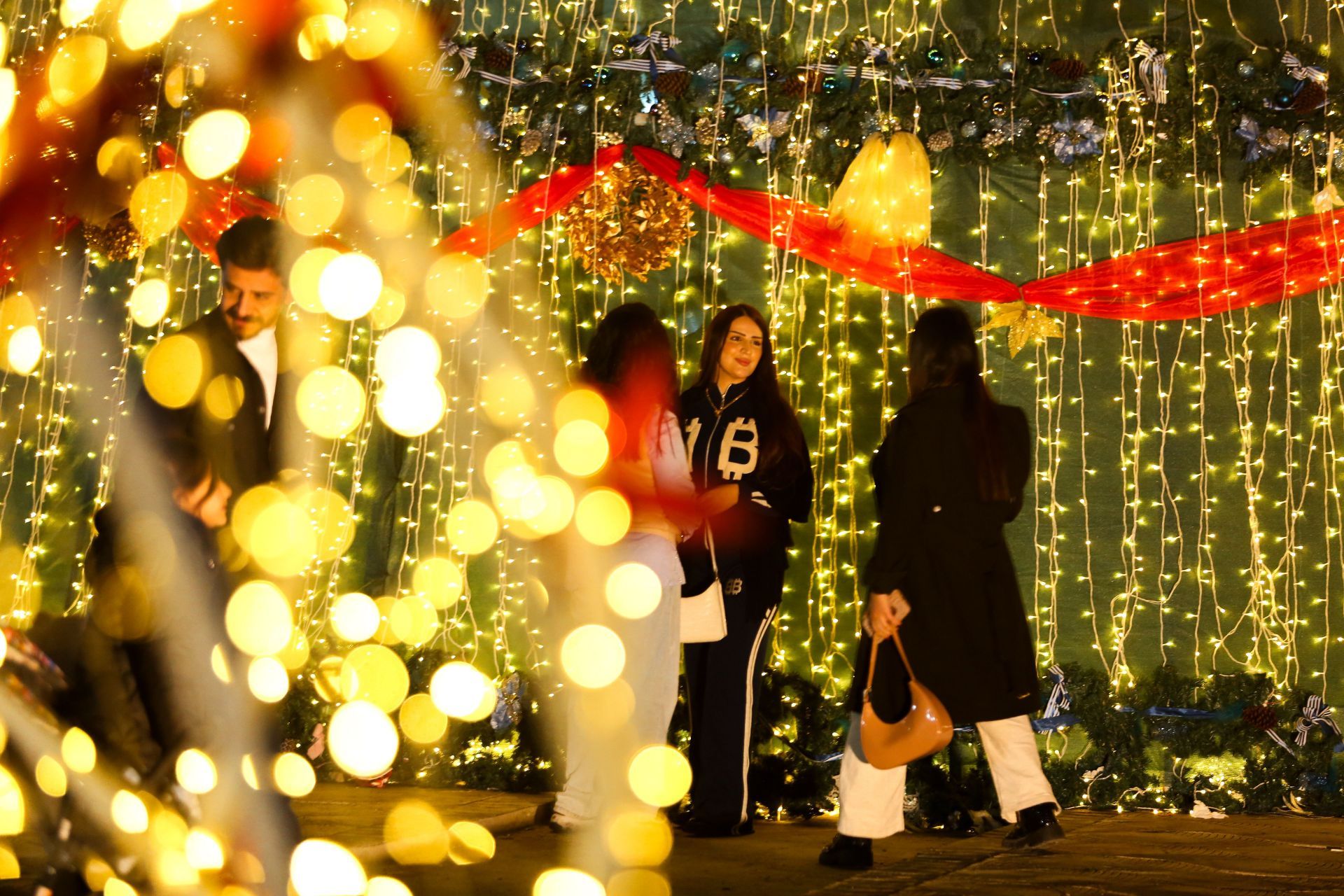 Erbil gears up for New Year with street decorations and lights - Source: Getty