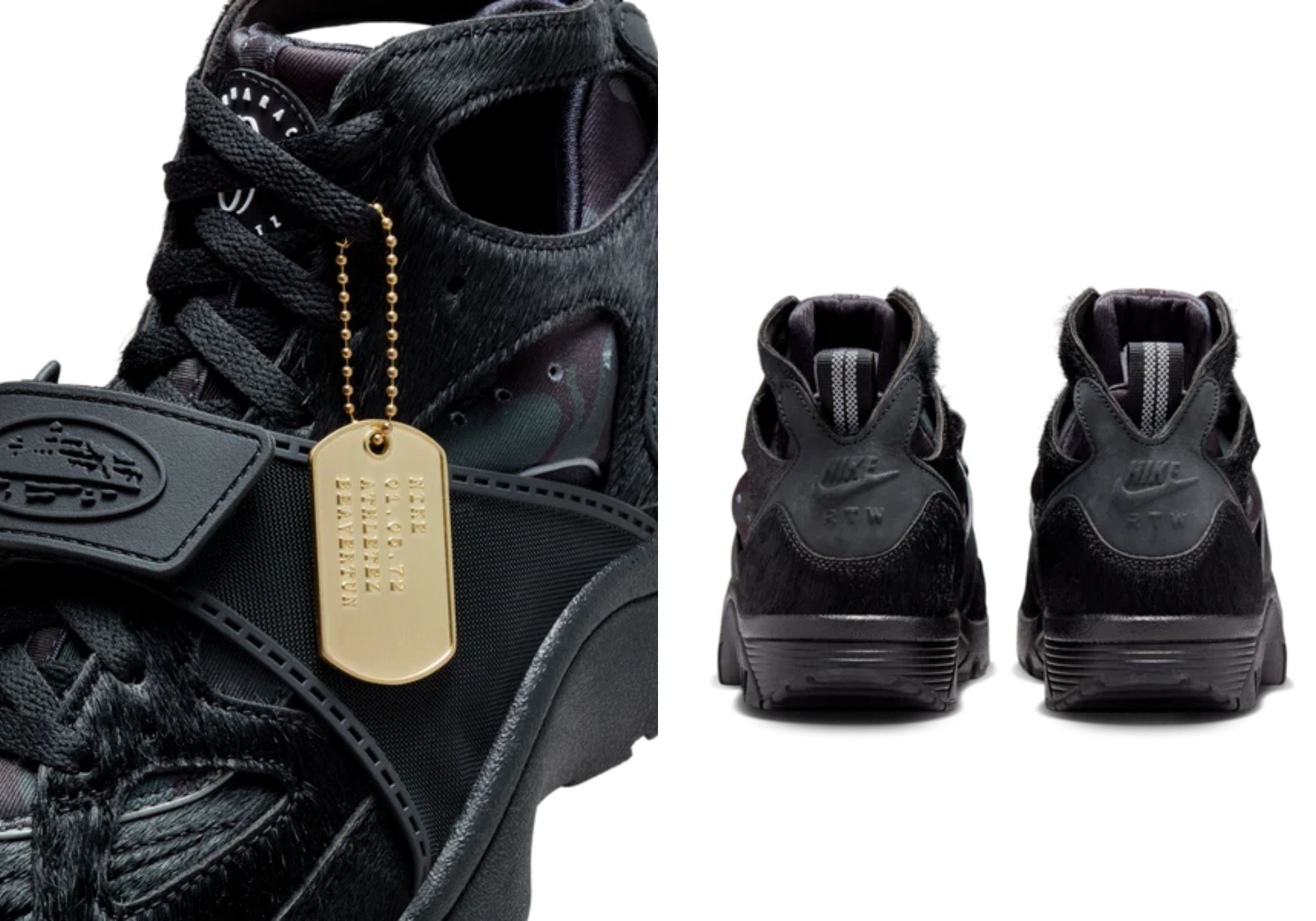 Corteiz x Nike Trainer Huarache &ldquo;Onyx&rdquo; (Image via CRTZ)