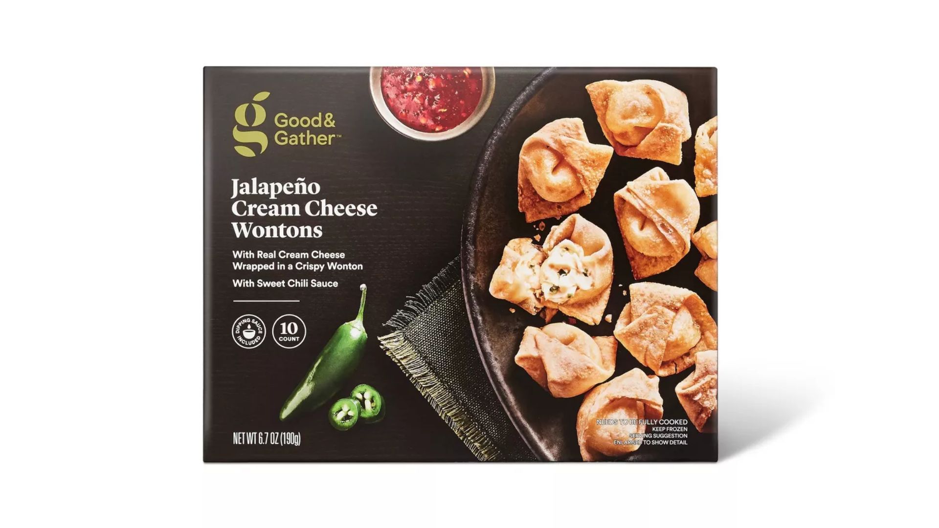 Frozen Jalapeno Cream Cheese Wontons (Image via Target)