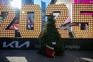 2025 New Year's Eve Numerals Arrive In Times Square - Source: Getty