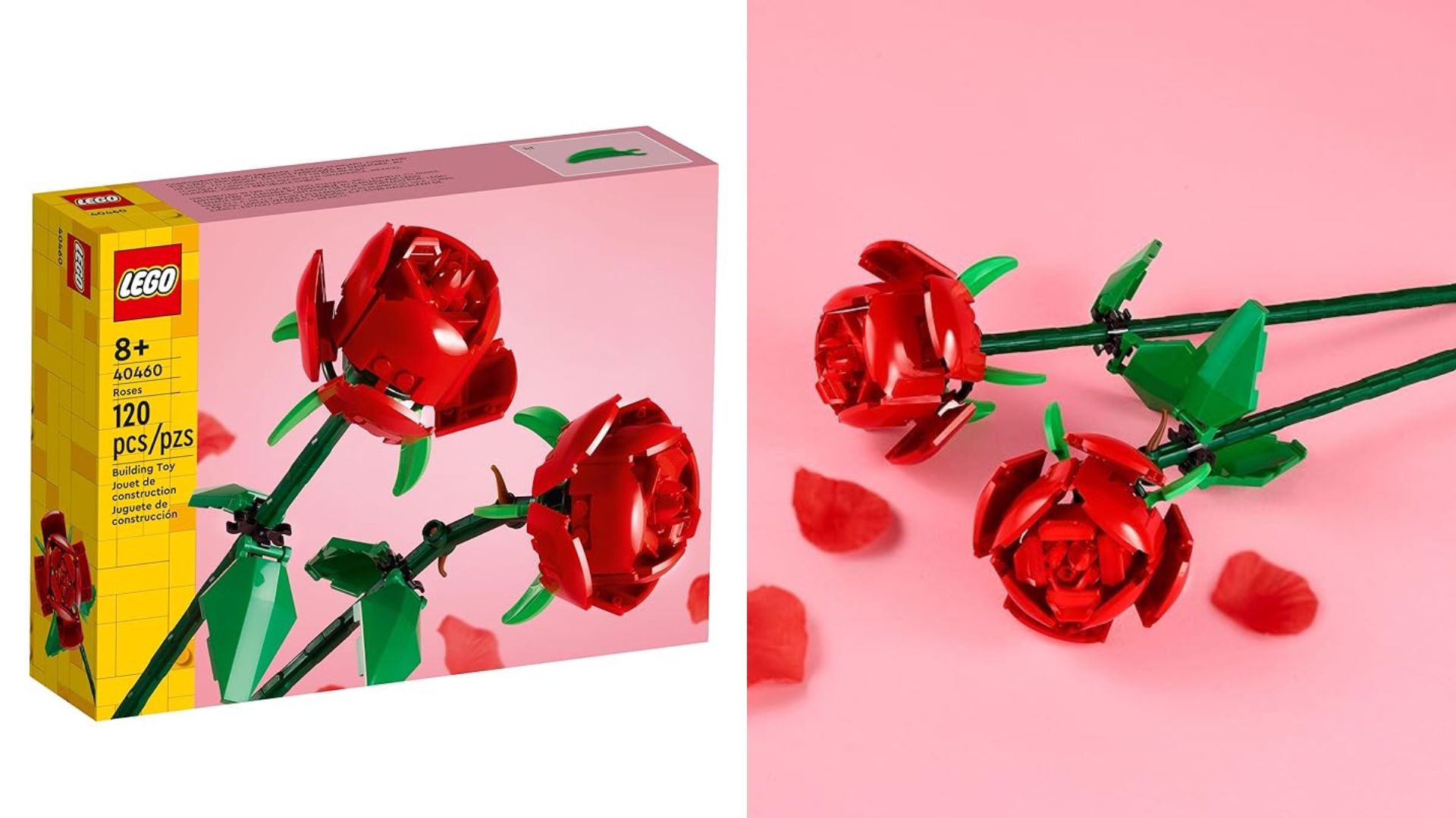 LEGO Roses (Image via Amazon)