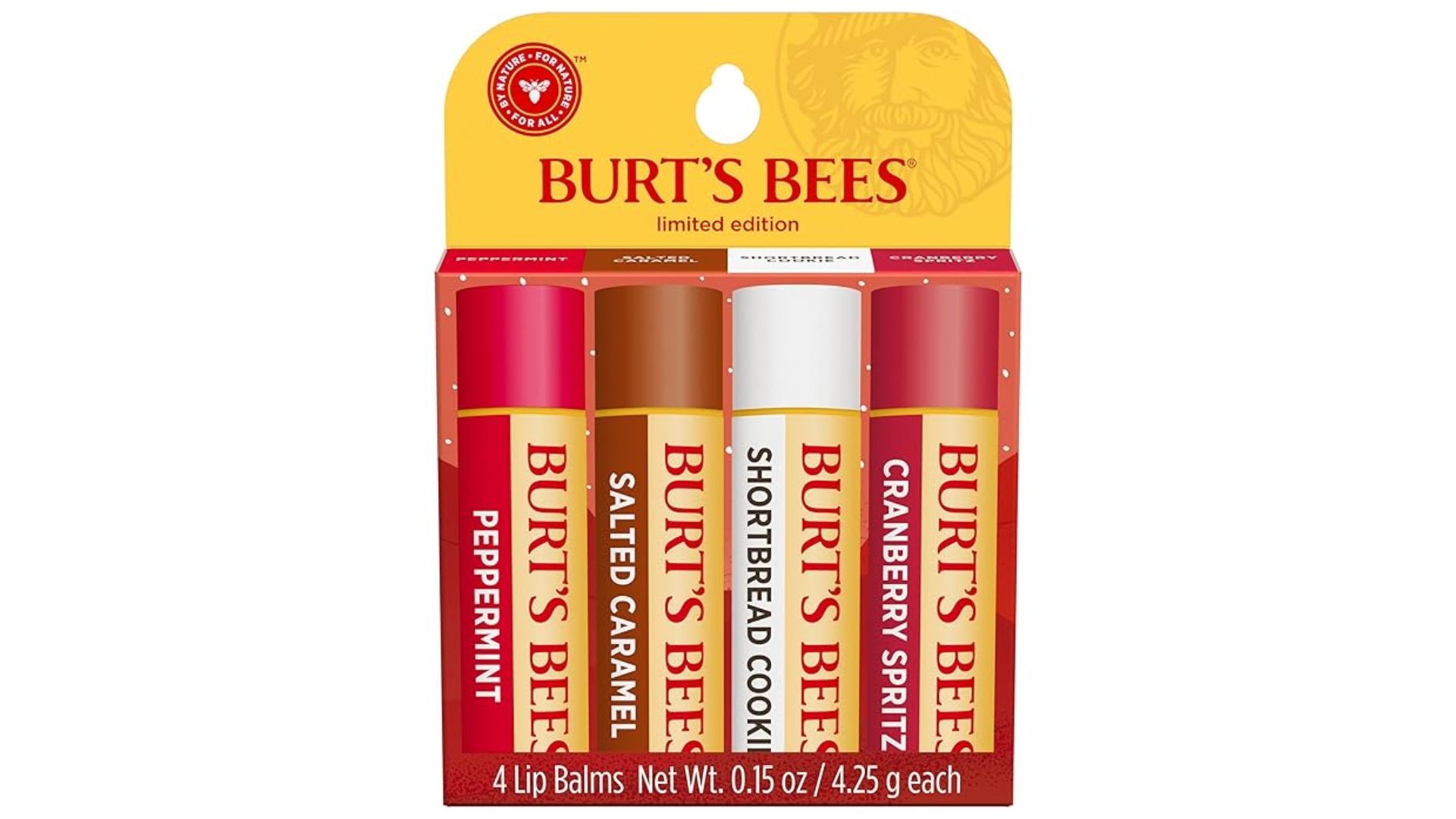 Burt&#039;s Bees Lip Balms Set (Image via Amazon)