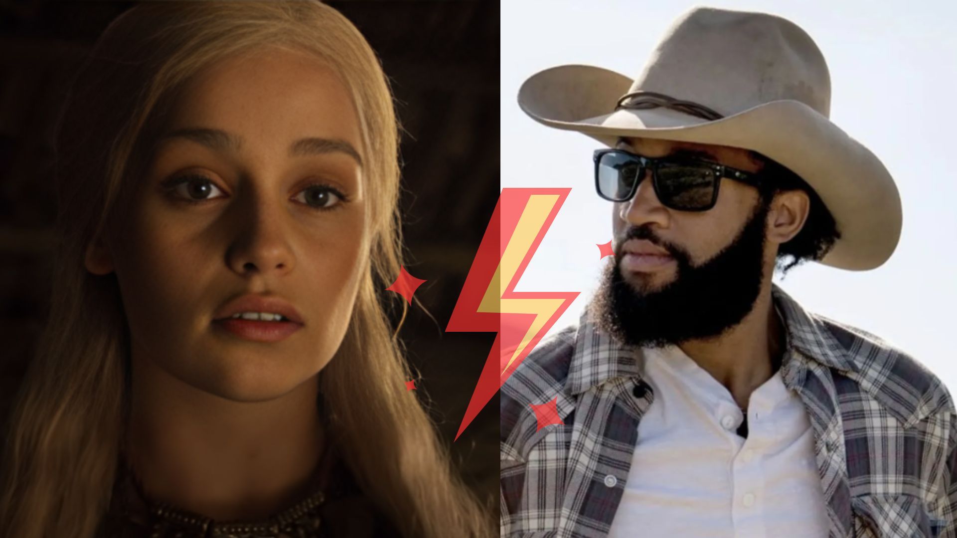 Khaleesi from GOT and Colby from Yellowstone (Image Via Youtube/HBO/Paramount Network)