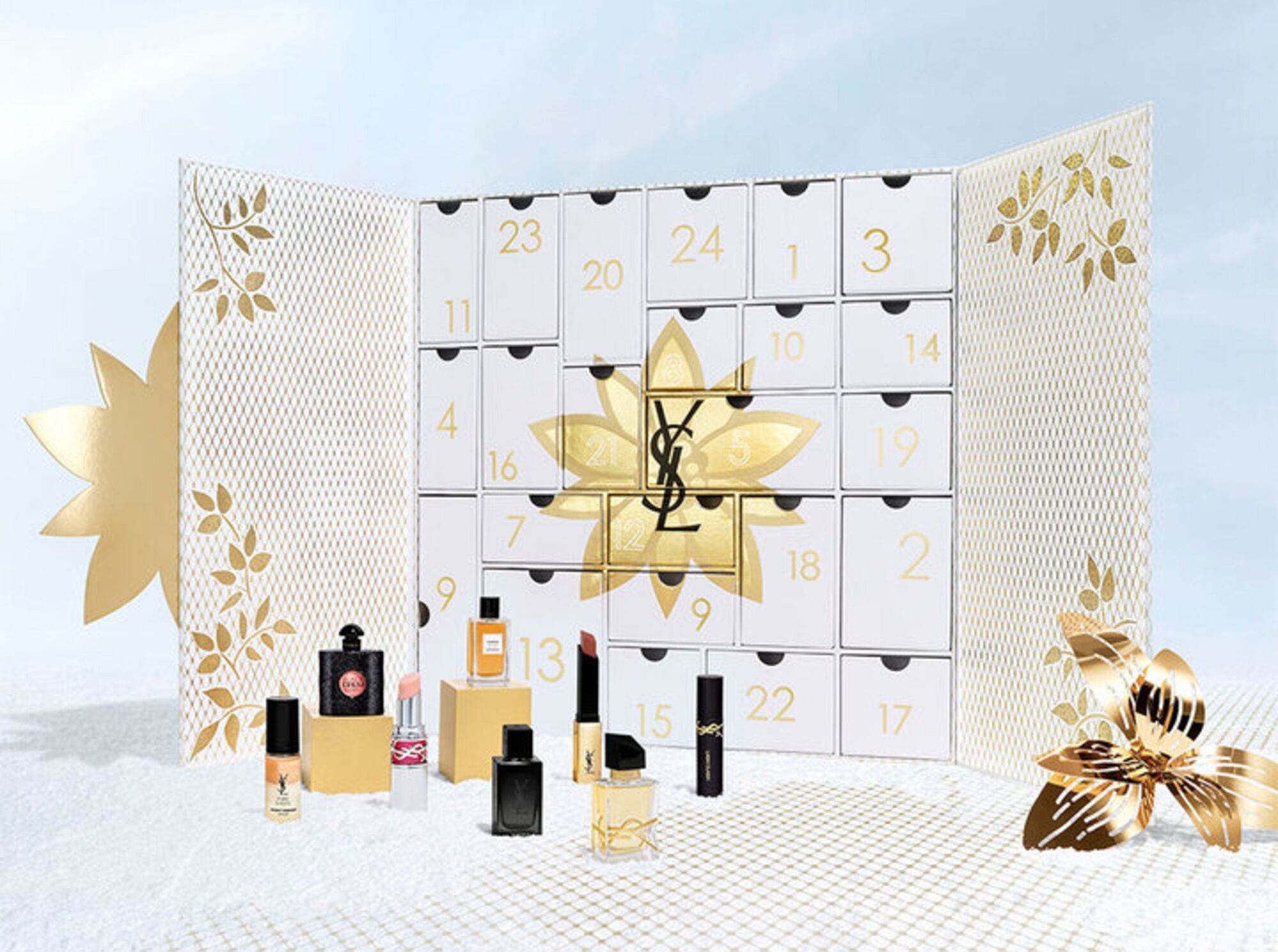 A look inside YSL Beauty advent calendar (Image via YSL Beauty)