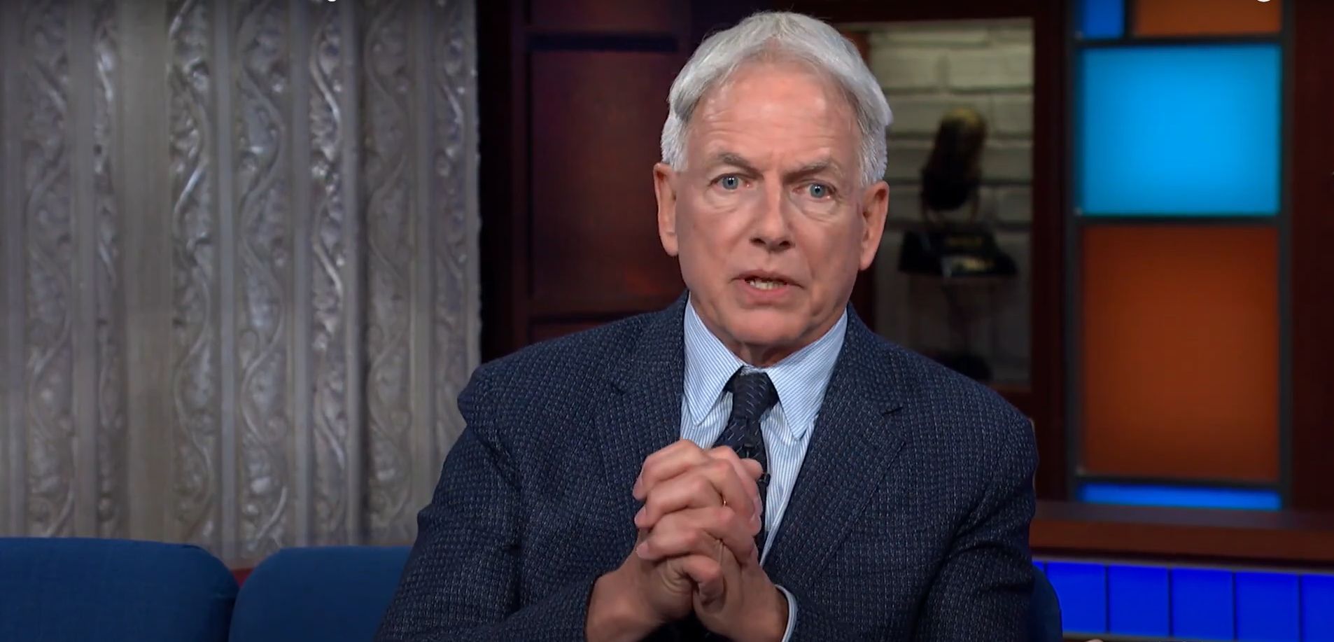 Mark Harmon left NCIS in Season 19 (Image via The Late Show with Stephen Colbert)