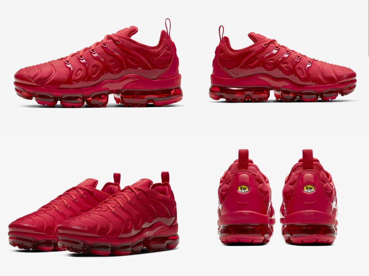 Nike Vapormax Plus &ldquo;Triple Red&rdquo; (Image via Nike)