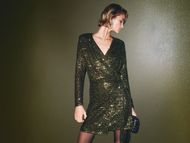 Sequined Wrap Dress (Image via H&M)