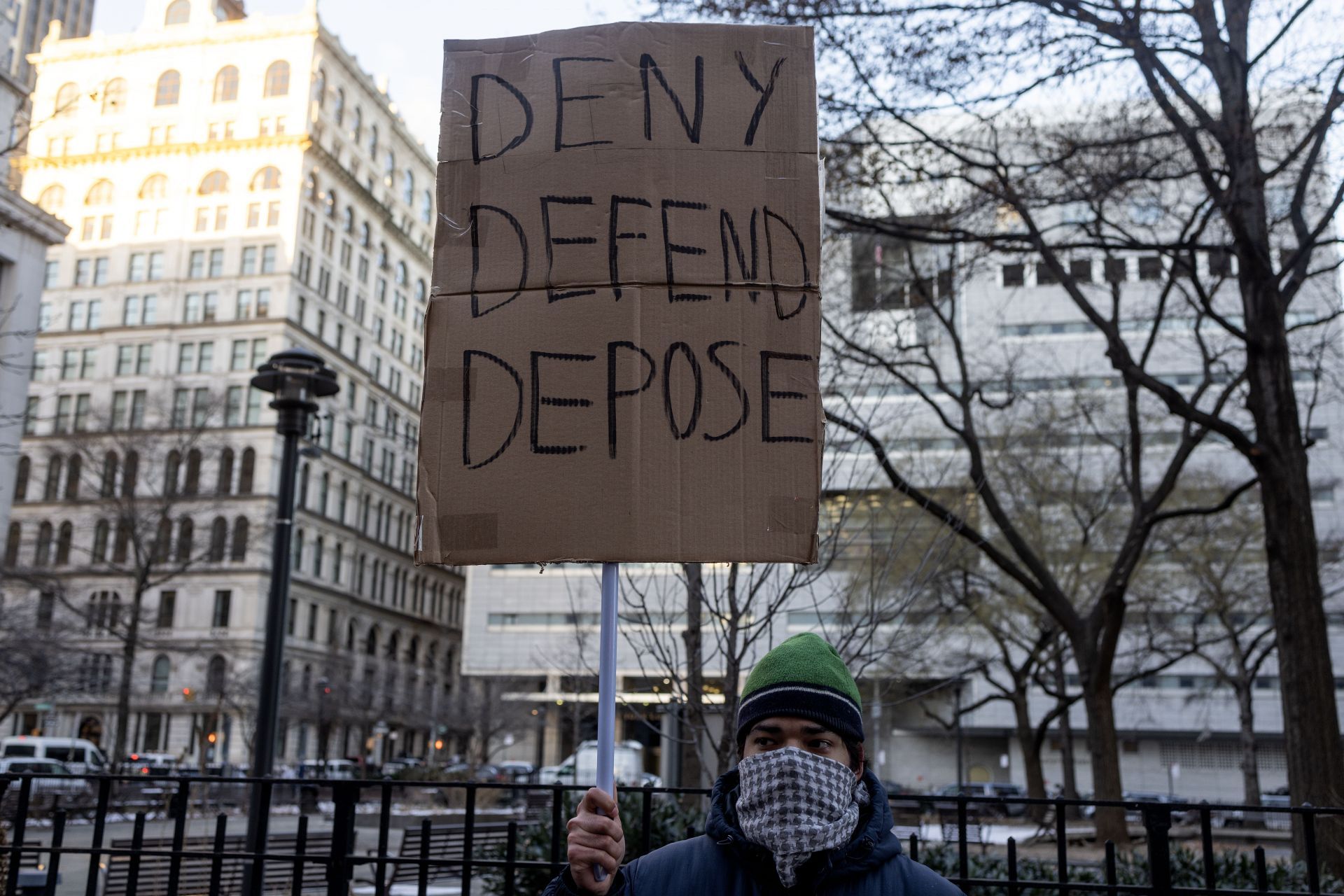 Supporters of Luigi Mangione Stand Outside Court During His Arrangement - Source: Getty