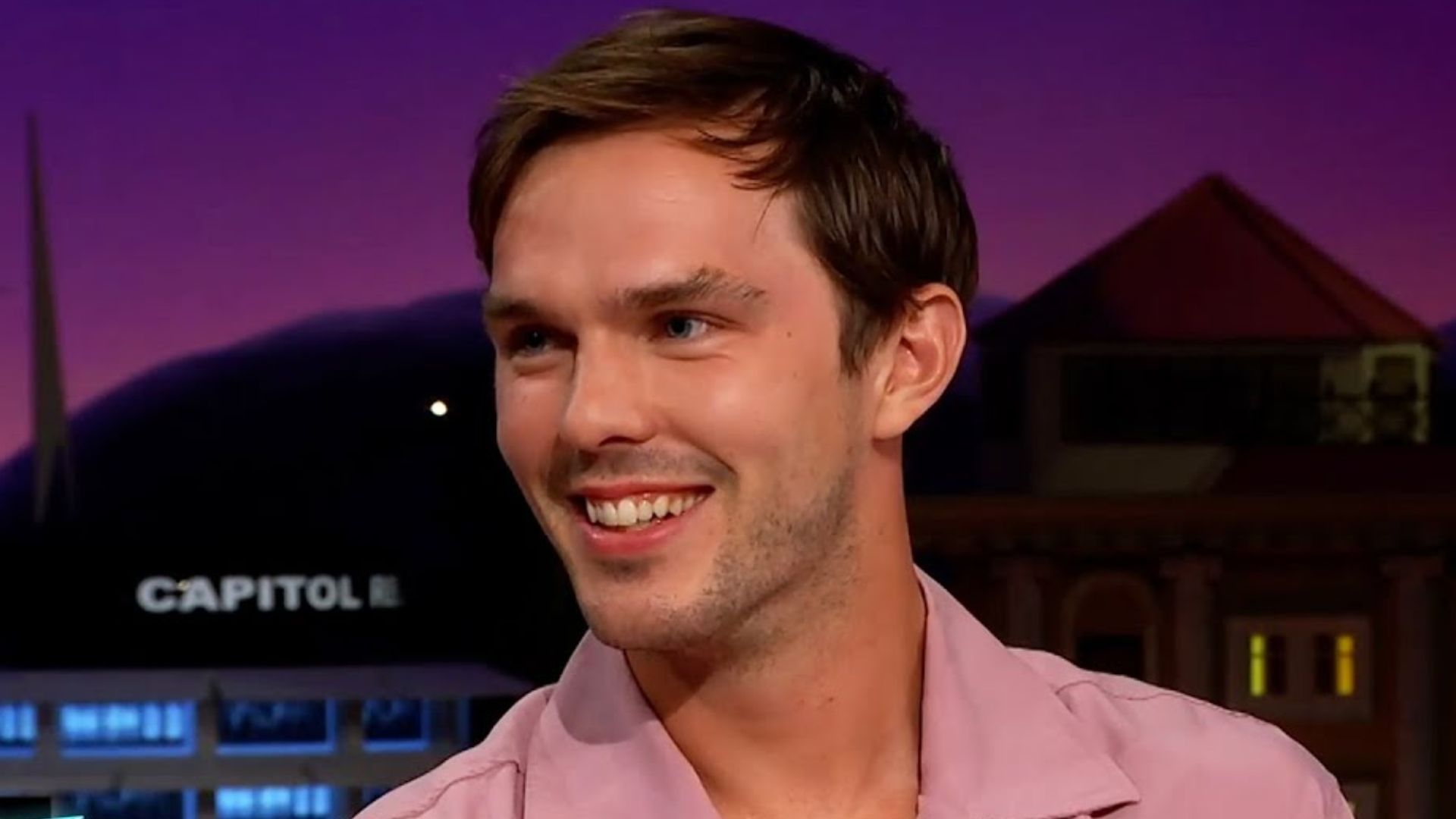 Nicholas Hoult plays the role of Lux Luthor | Image Source: The Late Late Show with James Corden