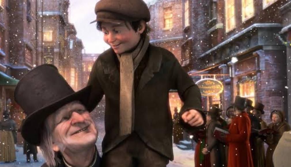 A still from A Christmas Carol (2009) | Image Source: British Lion Films