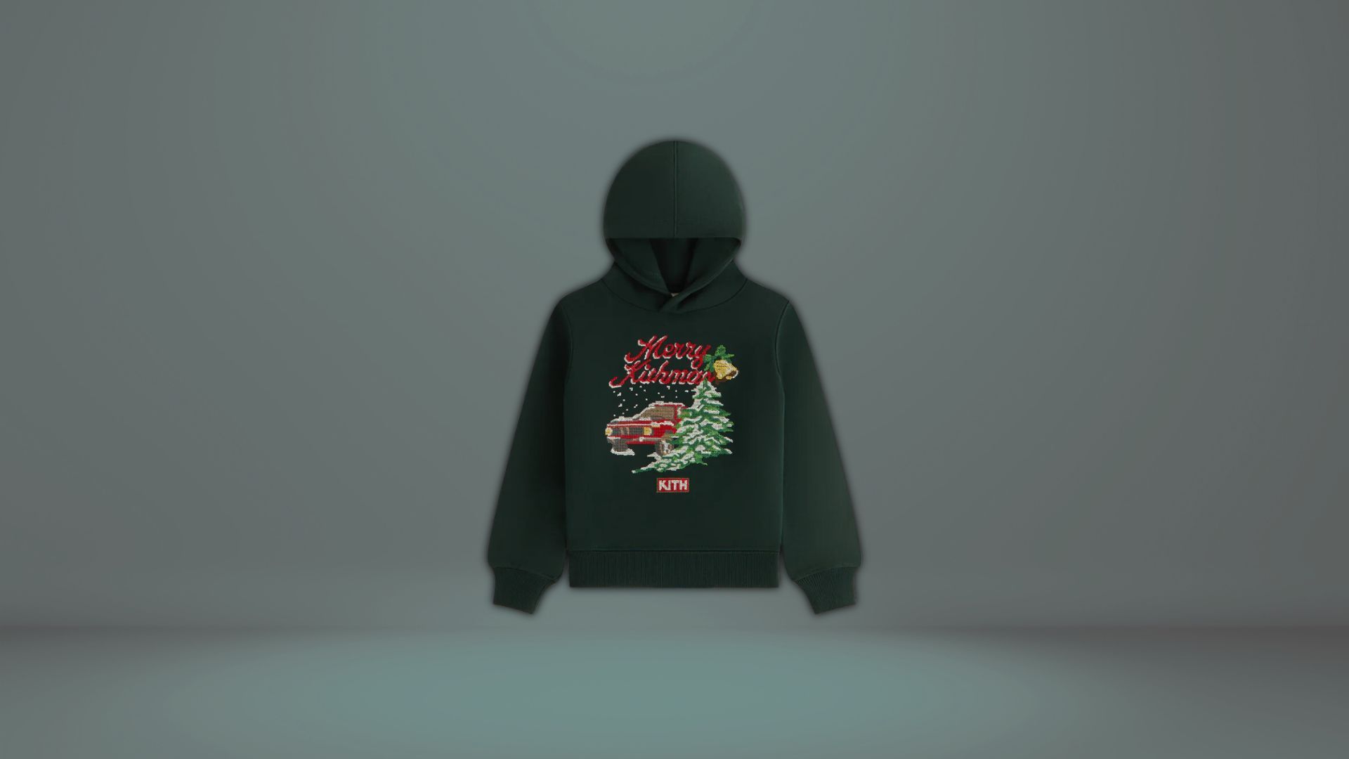 Kithmas Kids Needlepoint Williams Hoodie (Image via Kith)