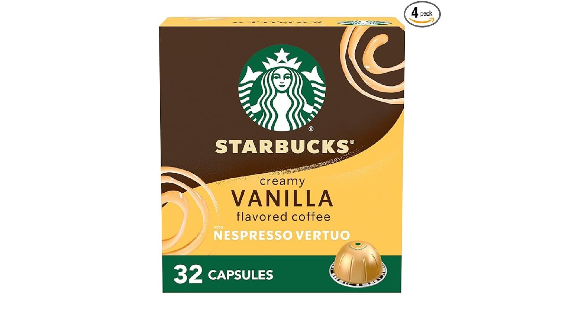 Starbucks by Nespresso Vertuo, Vanilla Flavored Coffee (Image via Amazon)