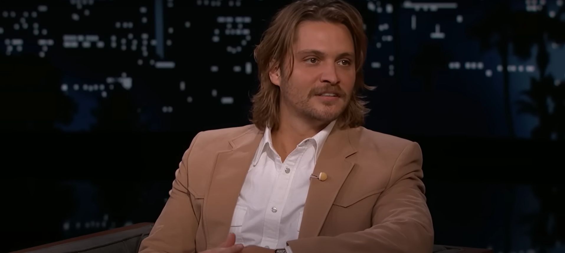 Luke Grimes played Kayce on Yellowstone (Image via Jimmy Kimmel Live)