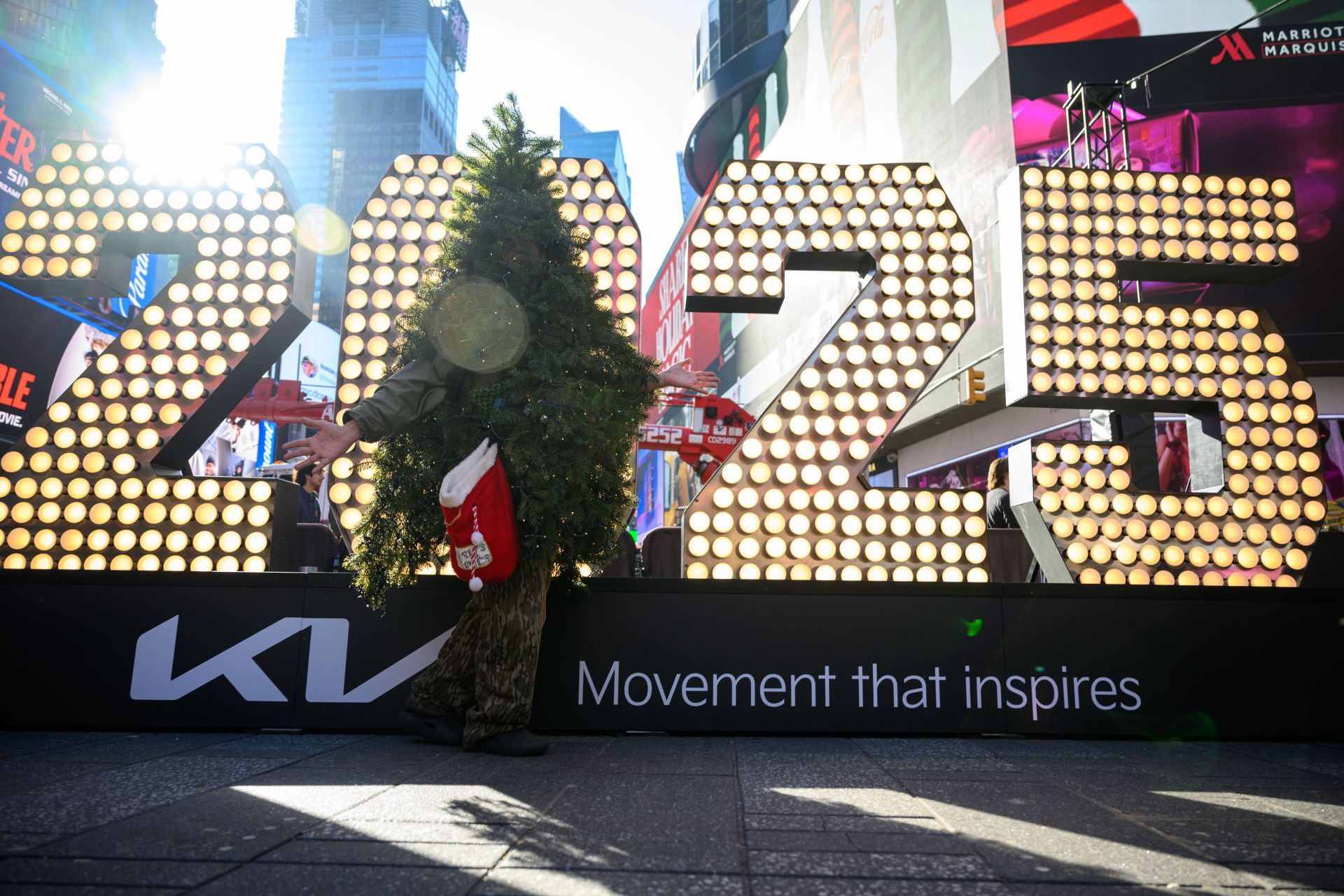 2025 New Year&#039;s Eve Numerals Arrive In Times Square - Source: Getty