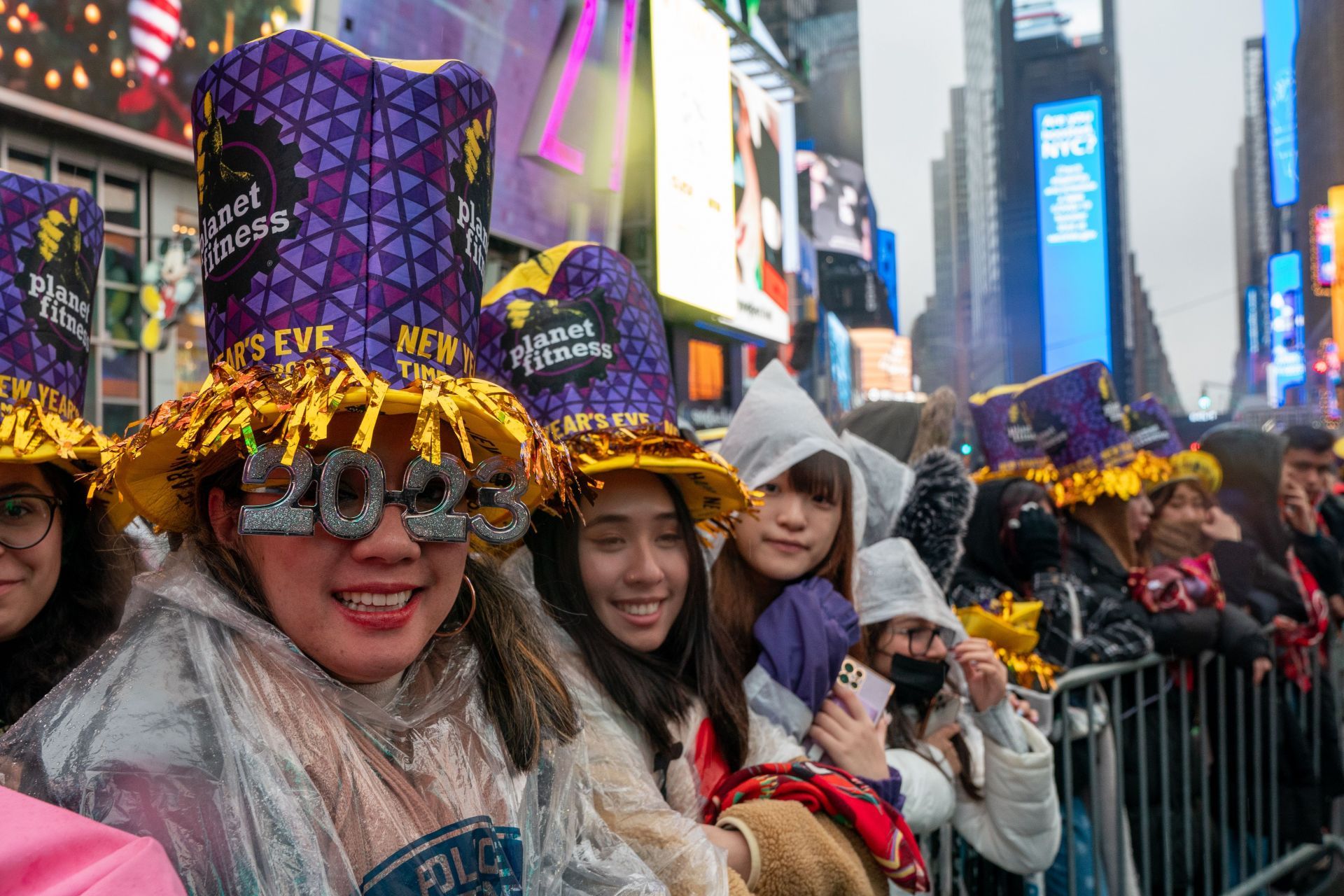 Revelers Celebrate The New Year In New York&#039;s Times Square - Source: Getty