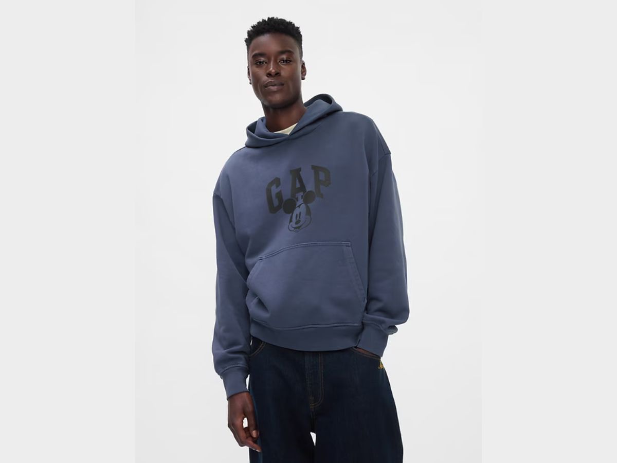 Gap &times; Disney Mickey Mouse Logo Hoodie (Image via Gap)