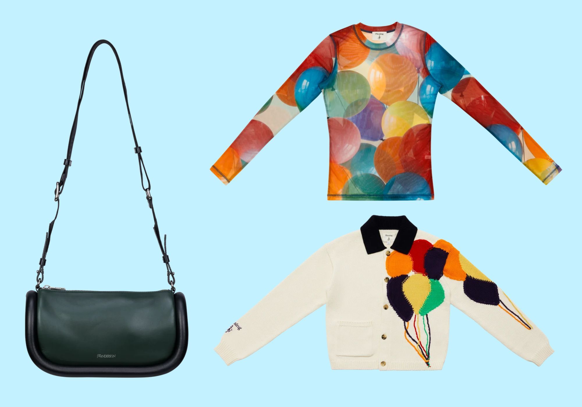 Pleasing x JW Anderson apparel and accessories (Image via Pleasing)