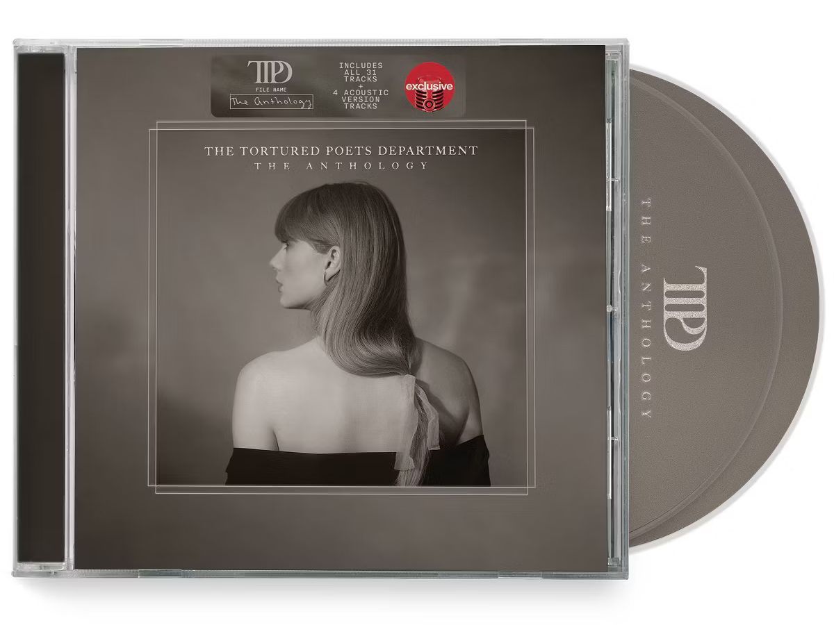 Taylor Swift The Tortured Poets Department Vinyl/CD (Image via Target)