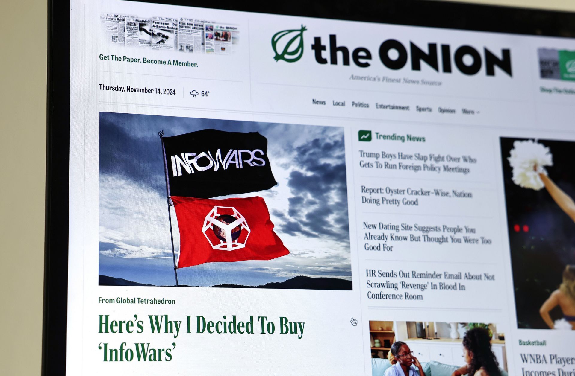 Satirical News Site The Onion Purchases Alex Jones