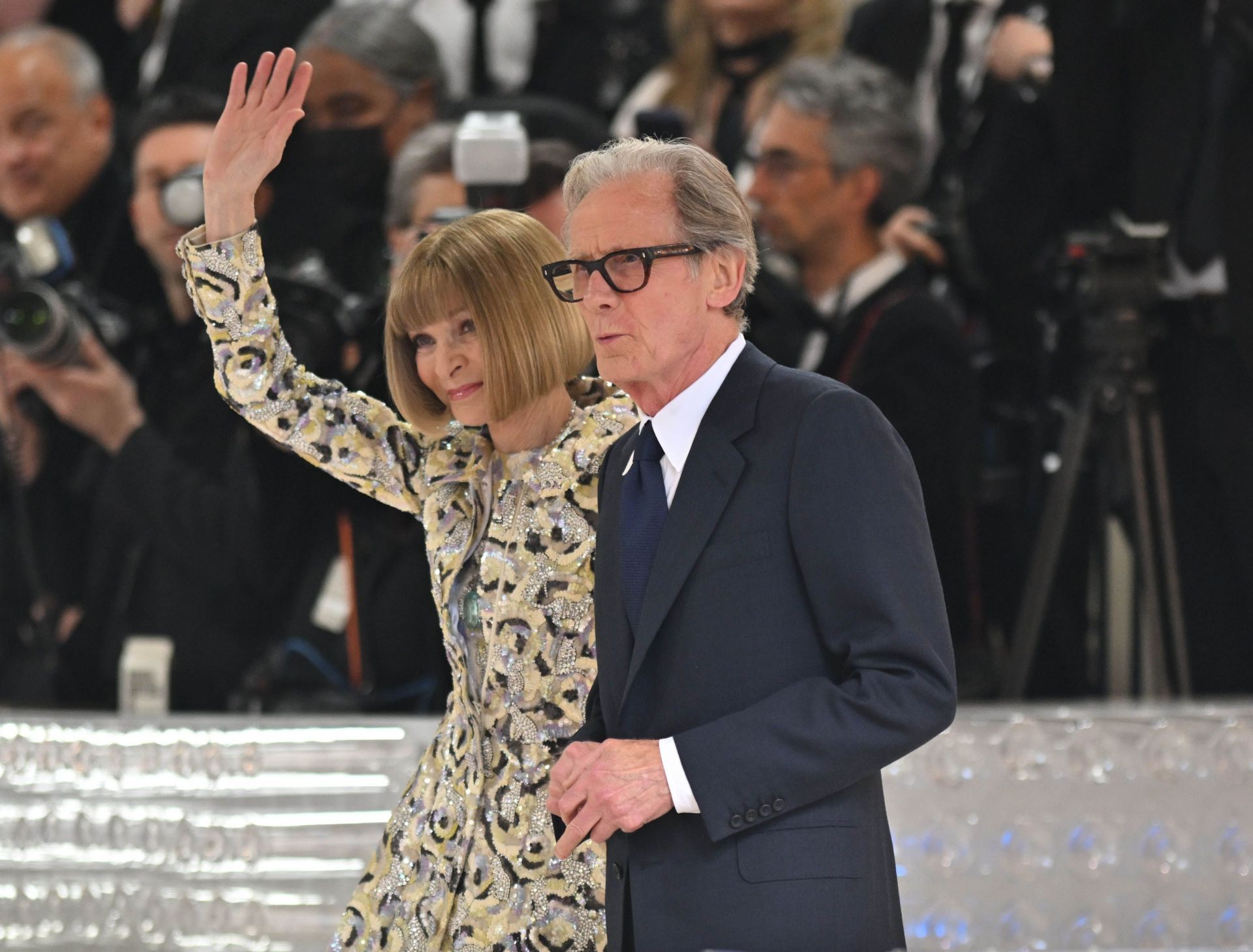 Anna Wintour and Bill Nighy - Source: Getty