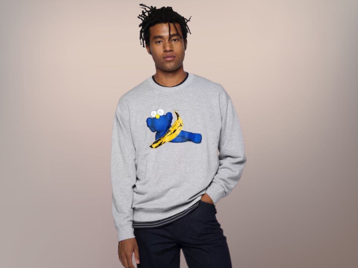 KAWS + Warhol Graphic Sweatshirt (Image via UNIQLO)