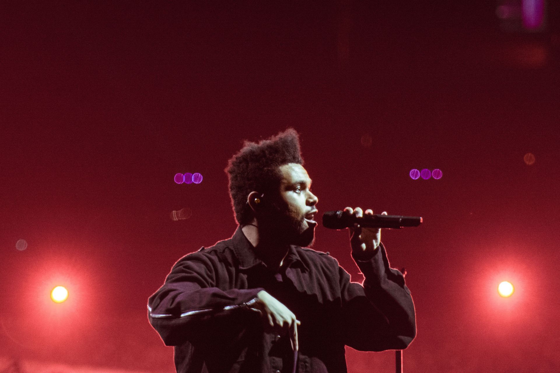 The Weeknd (Abel Makkonen Tesfaye) performs at the Verizon Center on Thursday night. - Source: Getty