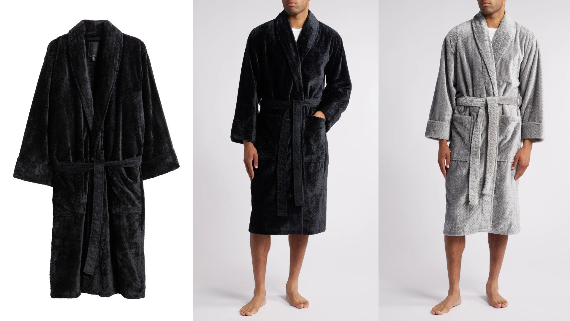 Mosaic Texture Fleece Robe (Image via Nordstrom)