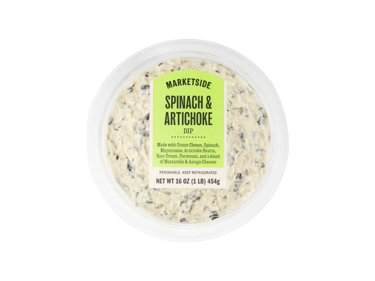 Marketside Premium Spinach Artichoke Dip (Image via Walmart)