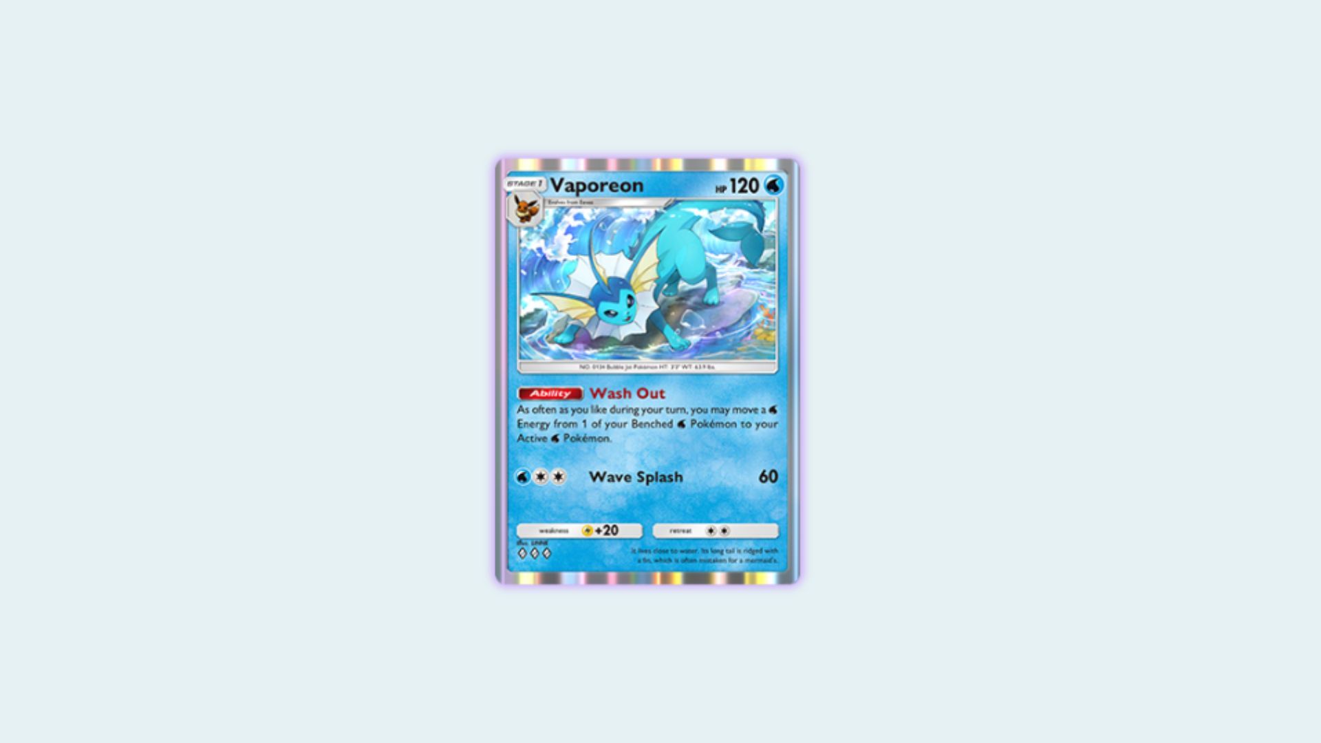 Vaporeon (Image via official website of the game)