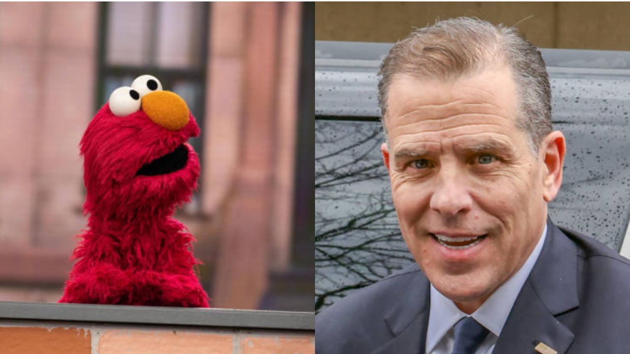 Elmo and Hunter Biden via Getty