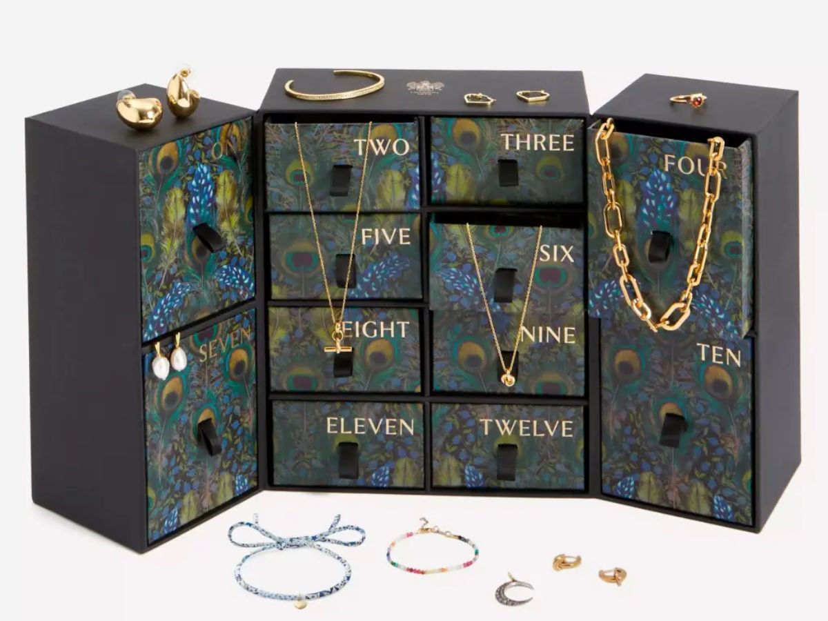 Liberty London 12 Days of Jewelry Calendar (Image via libertylondon.com)