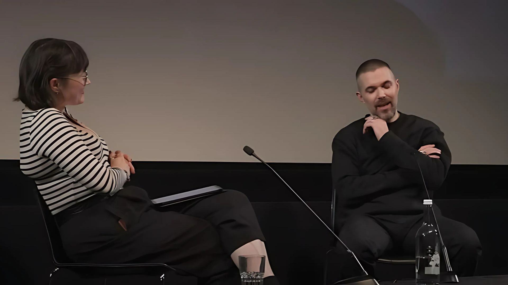 Robert Eggers on an interview with host Anna Bogutskaya at BFI Southbank | Image source: BFI on YouTube