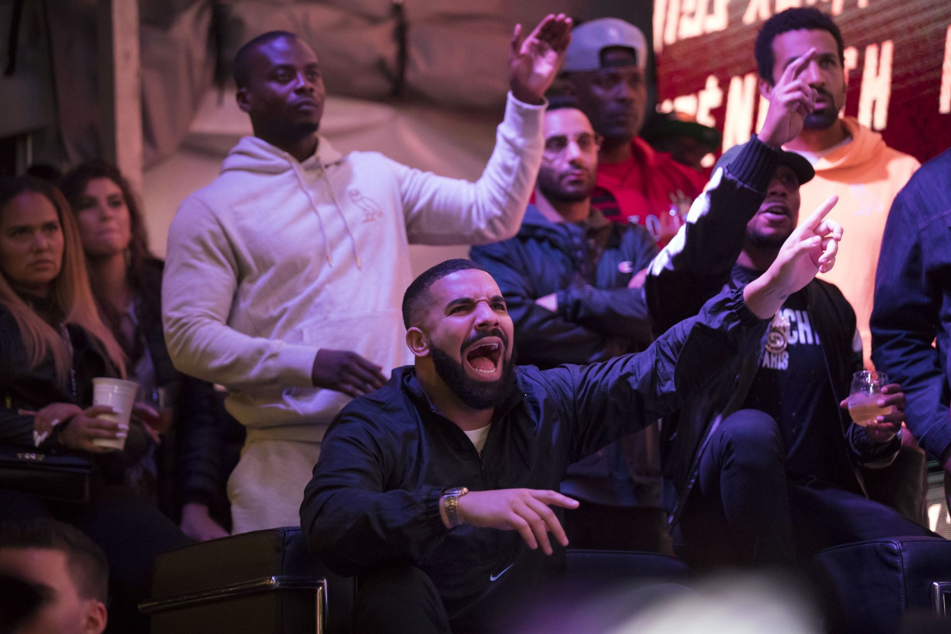 Toronto Fans Cheer On The Raptors At 