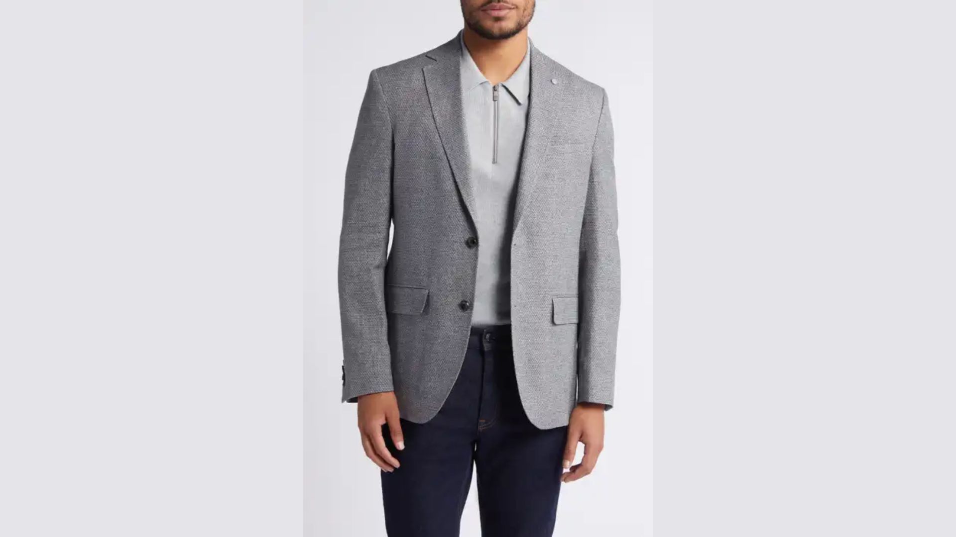 Karl Heathered Cotton &amp; Linen Blend Sport Coat (Image via Nordstrom)