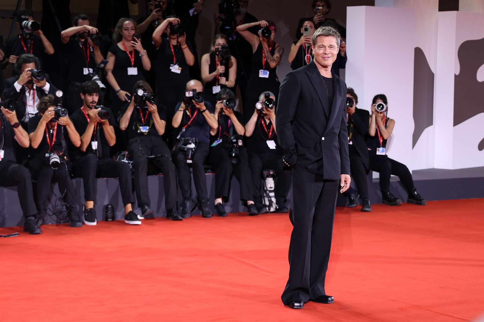 &quot;Wolfs&quot; Red Carpet - The 81st Venice International Film Festival - Source: Getty