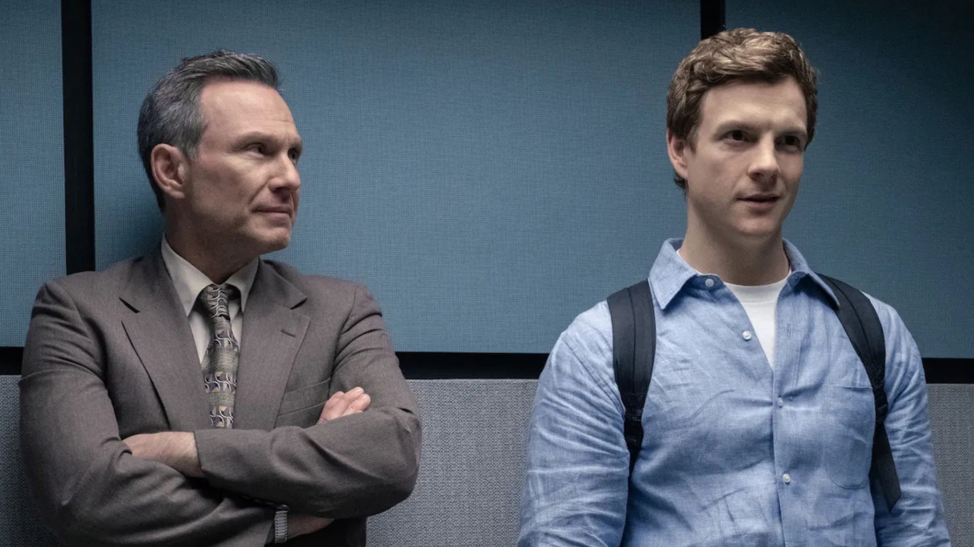 Dexter and his adoptive father Harry in Dexter: Original Sin (Image Source: Paramount+ Showtime)